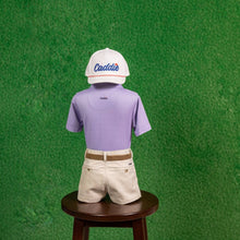 Load image into Gallery viewer, YOUTH CADDIE WAVE POLO PURPLE
