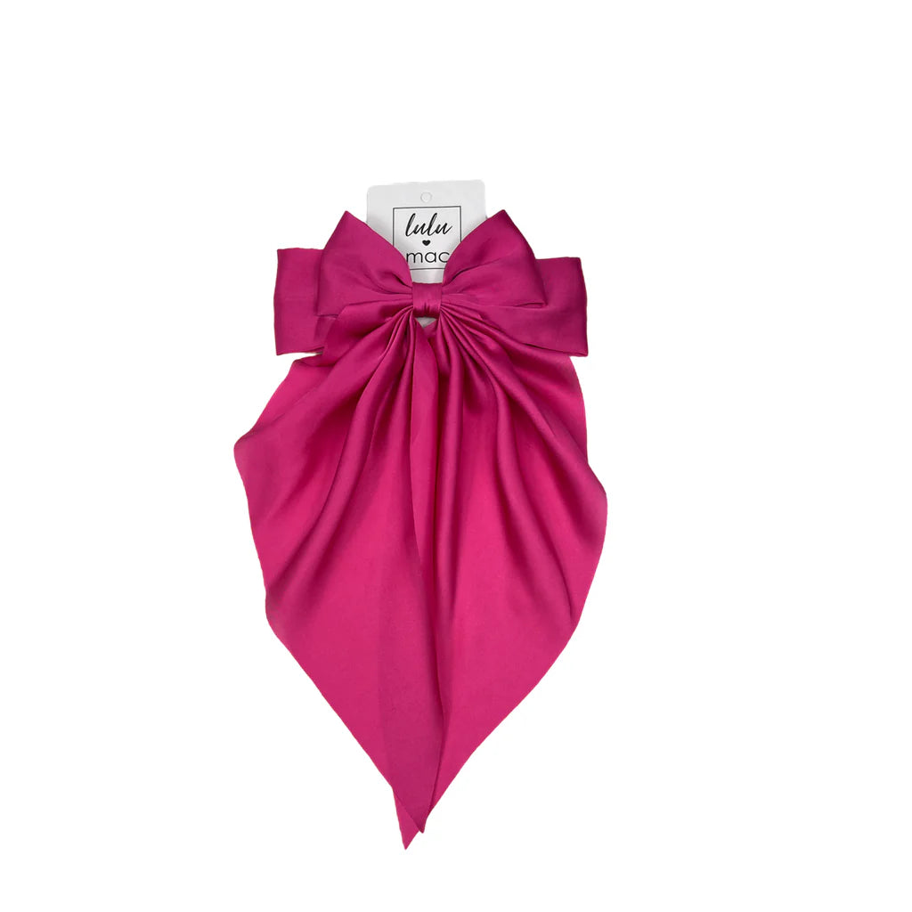 LARGE SATIN BOW