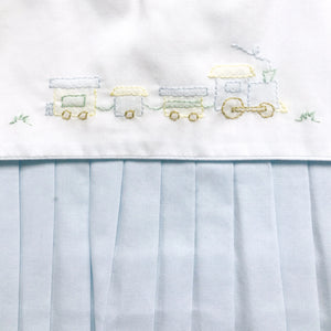 ROMPER WITH TRAIN EMBROIDERY