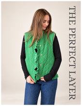 Load image into Gallery viewer, HARVEST CORDUROY VEST GREEN
