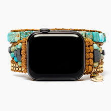 Load image into Gallery viewer, APPLE WATCH STRAP- TURQUOISE CALMING ENERGY
