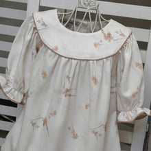 Load image into Gallery viewer, OLIVIA ORCHID FLORAL TAUPE PRINT DRESS
