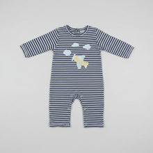 Load image into Gallery viewer, BOYS AIRPLANE APPLIQUE ROMPER
