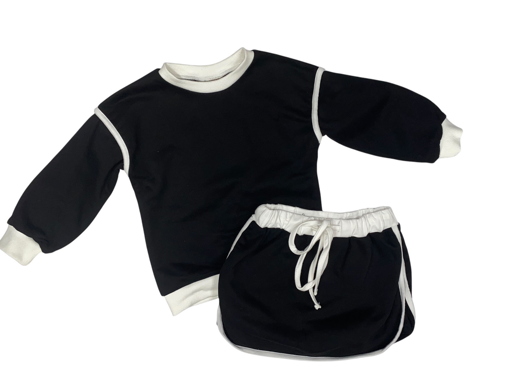 JOSIE BLACK SKORT SET