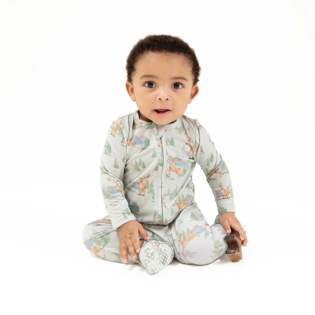 BUCK DEER 2 WAY ZIPPER FOOTIE