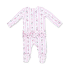 Load image into Gallery viewer, BELLA ROSE 2 WAY RUFFLE BACK ZIPPER FOOTIE
