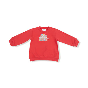 CANDY CANES OVERSIZED SWEATSHIRT+FLARED PANTS