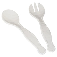 Load image into Gallery viewer, PERLETTE CREAM MELAMINE 2pc. SALAD SERVERS
