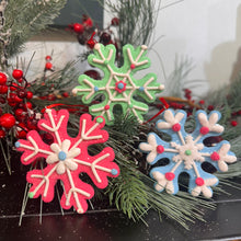 Load image into Gallery viewer, CLAY DOUGH SNOWFLAKE ORNAMENTS
