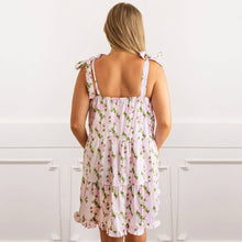 Load image into Gallery viewer, VINTAGE ROSE TIE TOP DRESS
