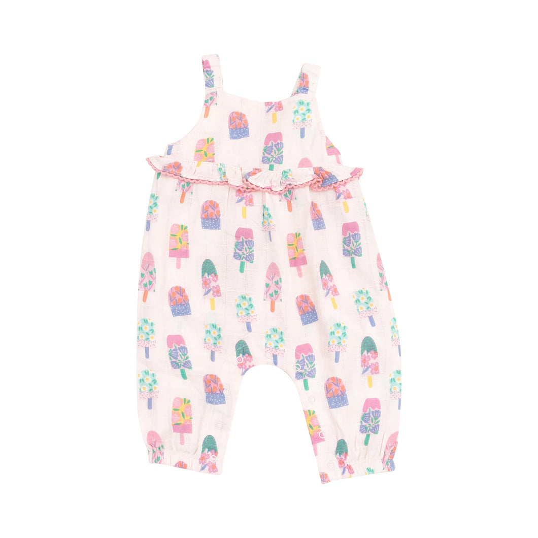 POPSICLES RUFFLE WAIST ROMPER