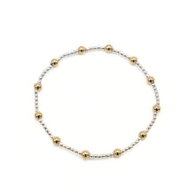 Load image into Gallery viewer, MALIBU MIX 14K GOLD-FILLED AND STERLING BEADED WATERPROOF BRACELET
