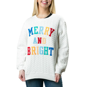 MERRY & BRIGHT SWEATSHIRT