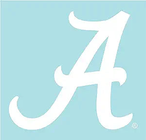 4"  WHITE ALABAMA SCRIP  A DECAL