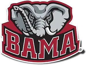 Alabama Crimson Tide Bama Elephant Decal - 4x4 Inch Vinyl Sticker For Cars, Windows