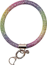 Load image into Gallery viewer, RHINESTONE BANGLE WITH KEY RING
