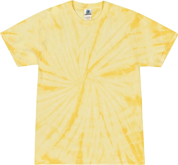 TIE-DYE TEE - DANDELION YELLOW SPIDER