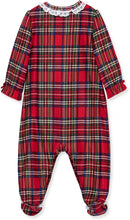 Load image into Gallery viewer, GIRL'S PLAID NOTCH COLLAR FOOTIE

