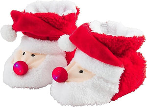 LIGHT UP HOLIDAY SLIPPERS - RUDOLPH