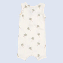 Load image into Gallery viewer, PALM TREES SLEEVELESS SHORTIE ROMPER
