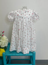 Load image into Gallery viewer, SWISS DOT FLORAL SMOCKED DRESS
