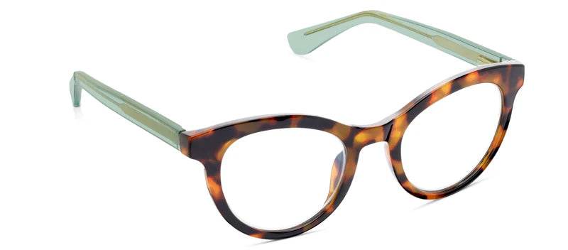 PEEPERS READERS TRIBECA - TORTOISE/GREEN