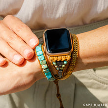 Load image into Gallery viewer, APPLE WATCH STRAP- TURQUOISE CALMING ENERGY
