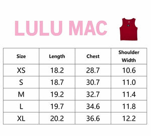 LULU MAC TANK - BLACK