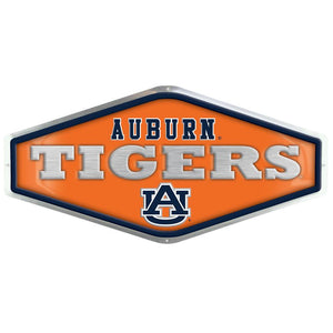 AUBURN EMBOSSED METAL SIGN