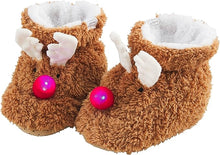 Load image into Gallery viewer, LIGHT UP HOLIDAY SLIPPERS - RUDOLPH
