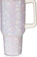 Load image into Gallery viewer, WHITE SEQUIN TUMBLER 30oz.
