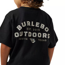 Load image into Gallery viewer, TODDLER/YOUTH BURLEBO  OUTDOORD LOGO - BLACK
