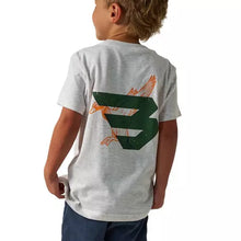 Load image into Gallery viewer, YOUTH BURLEBO DUCK FLYING B GREEN LOGO - OATMEAL
