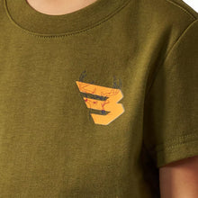 Load image into Gallery viewer, YOUTH BURLEBO DEER FLYING B ORANGE LOGO - HUNTER GREEN
