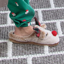 Load image into Gallery viewer, REINDEER NOVELTY SLIPPERS
