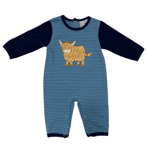 HIGHLAND COW BOYS ROMPER
