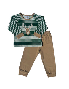 DEER APPLIQUE JOGGER SET
