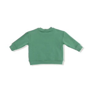HOLIDAY GREEN SWEATSHIRT - PLAID BEAR