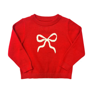 RED BOW SWEATER