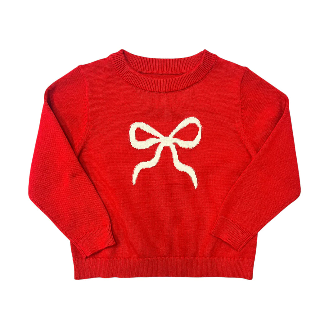 RED BOW SWEATER
