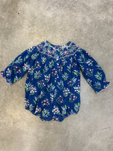 Load image into Gallery viewer, GIRLS INDIGO BLOOM SMOCKED BUBBLE

