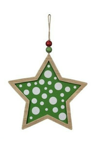 WOOD WINTER WHIMSY STAR SHAPED