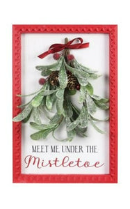 MISTLETOE WALL SIGN