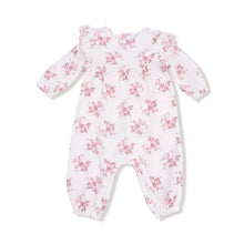 Load image into Gallery viewer, PETAL RUFFLE ROMPER - BELLE ROSETTE DOT
