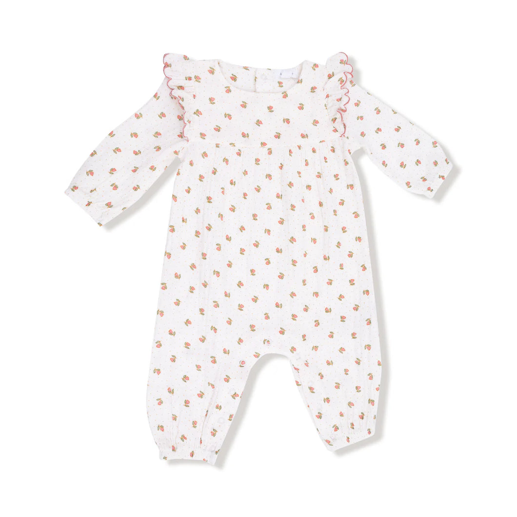 PETAL RUFFLE ROMPER - PETITE POINTE FLEUR