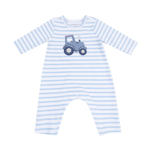 SNAP SHOULDER ROMPER - TRACTOR