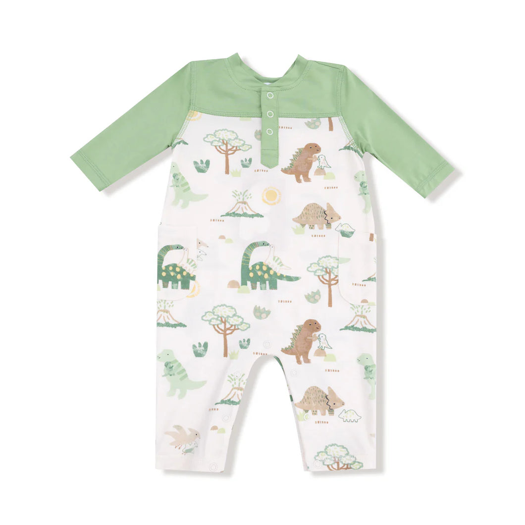 BABY LOVES DINO ROMPER