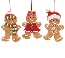 Load image into Gallery viewer, CLAY DOUGH GINGERBREAD COOKIE ORNAMENT
