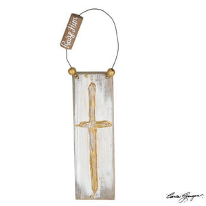 PRAISE HIM CROSS PLAQUE ORNAMENT