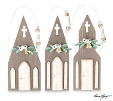 Load image into Gallery viewer, WOODEN CHURCH ORNAMENTS
